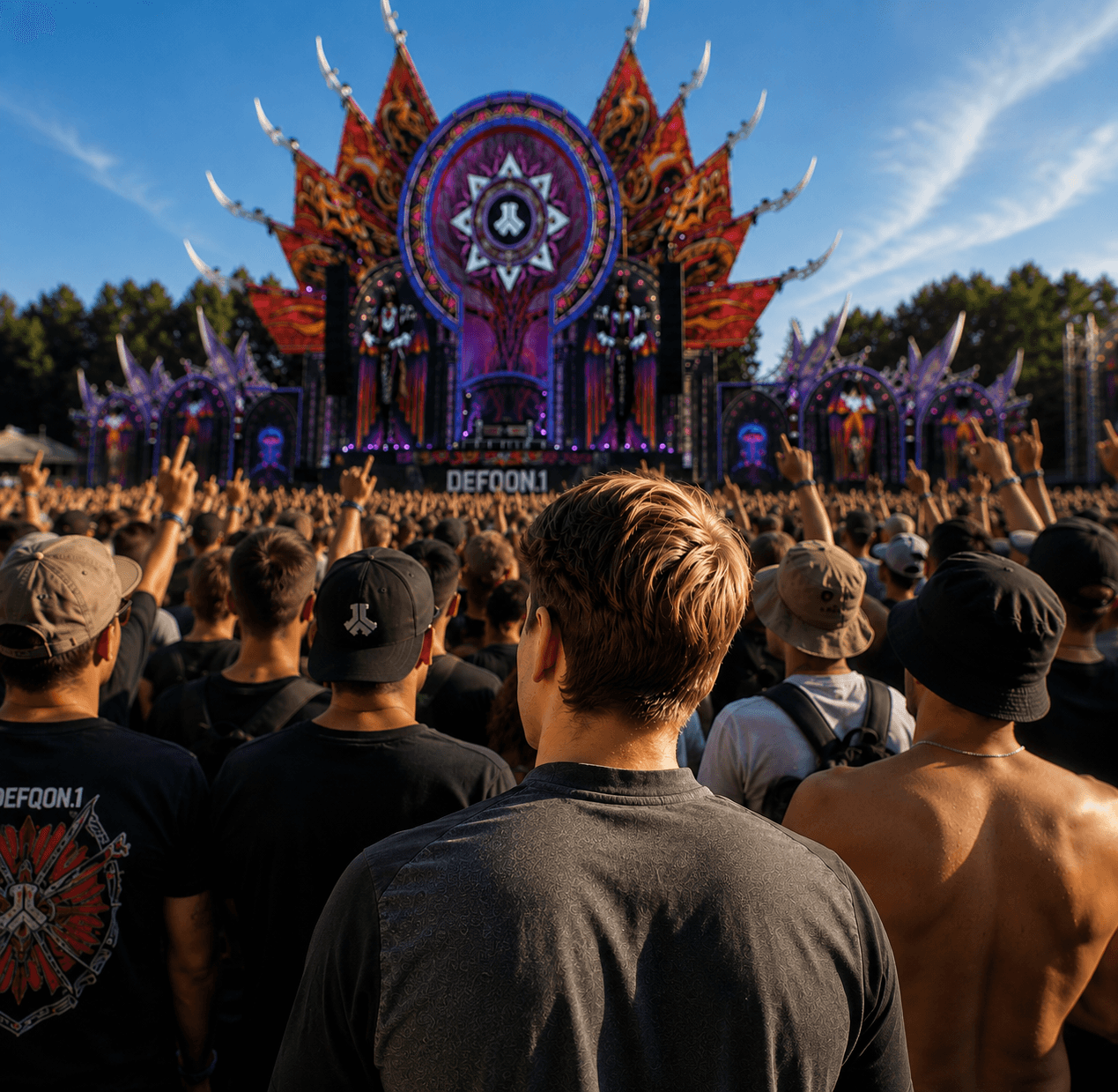 Der Mensch hinter ProjektPi auf einem Festival