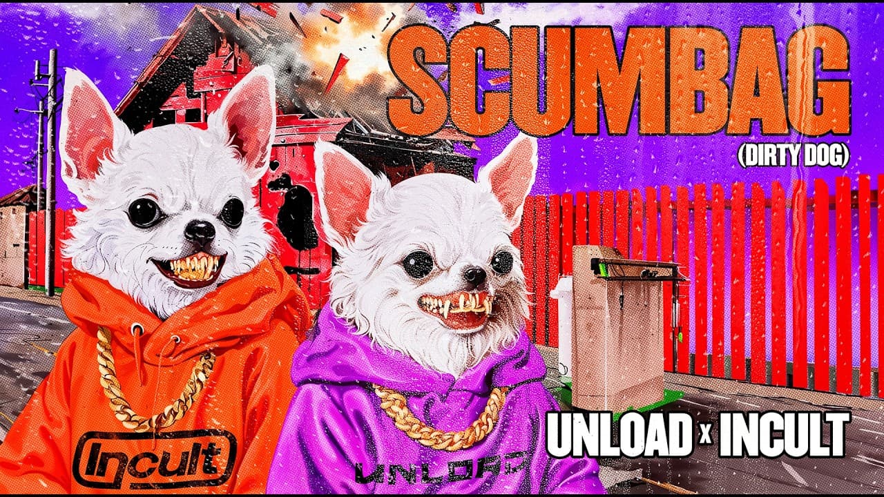 Unload & Incult - SCUMBAG (Dirty Dog) (Official Hardstyle Visualizer)